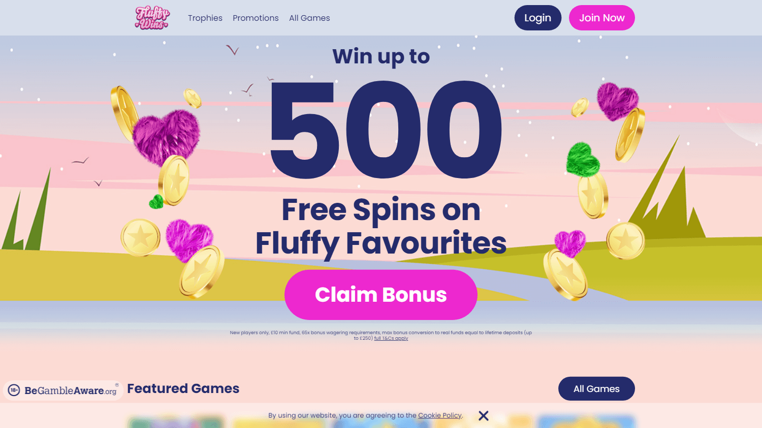 Fluffy Wins Casino Desktop screenshot